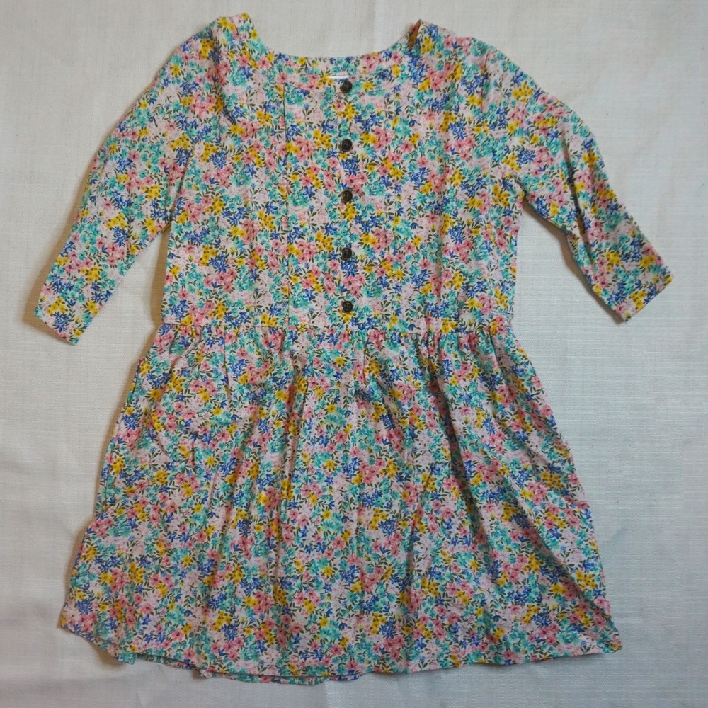 Carter's |  Long Sleeve  Floral Dress